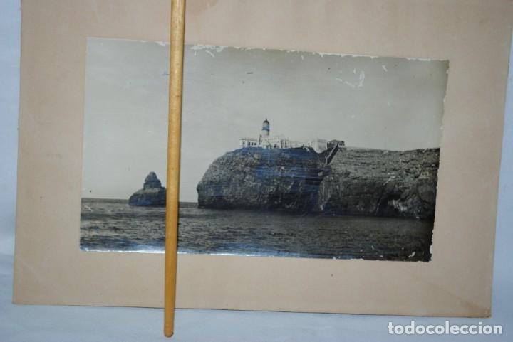 Fotografia antiga: LOTE DE DOS FOTOS ANTIGUAS DE FAROS