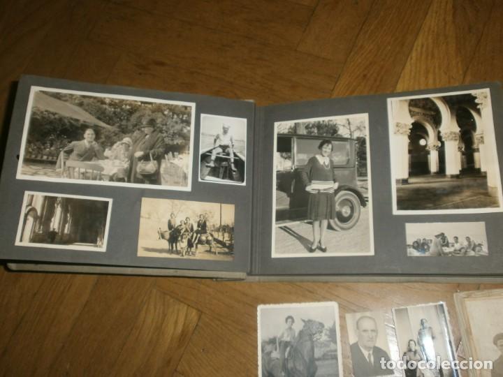 Fotograf&iacute;a antigua: ALBUM DE FOTOS 26x17 CM. A&Ntilde;OS 20 229 FOTOGRAF&Iacute;AS FAMILIAR, COCHES, BARCOS, PAISAJES, TOROS