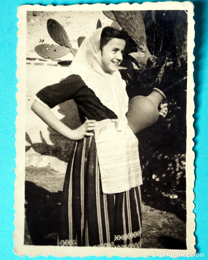 Fotograf&iacute;a antigua: FOTOGRAFIA A&Ntilde;OS 40 DE TRAJE REGIONAL DE ISLAS BALEARES
