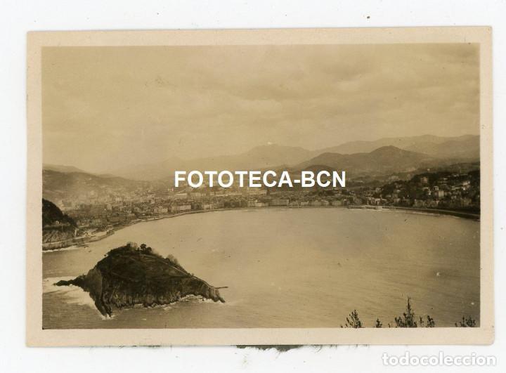 Alte Fotografie: FOTO ORIGINAL DONOSTIA SAN SEBASTIAN PLAYA DE LA CONCHA A&Ntilde;O 1929