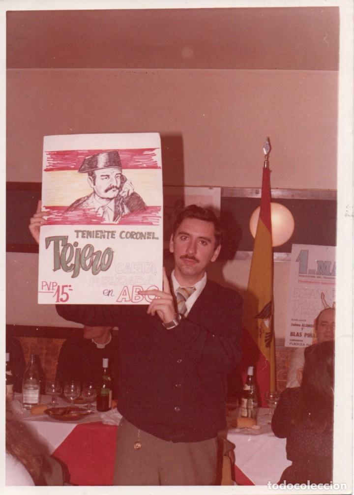 Fotografia antiga: FOTOGRAFIA 12,5 X 17,5 CM. HOMENAJE A L TENIENTE CORONEL TEJERO. SIN IDENTIFICAR.