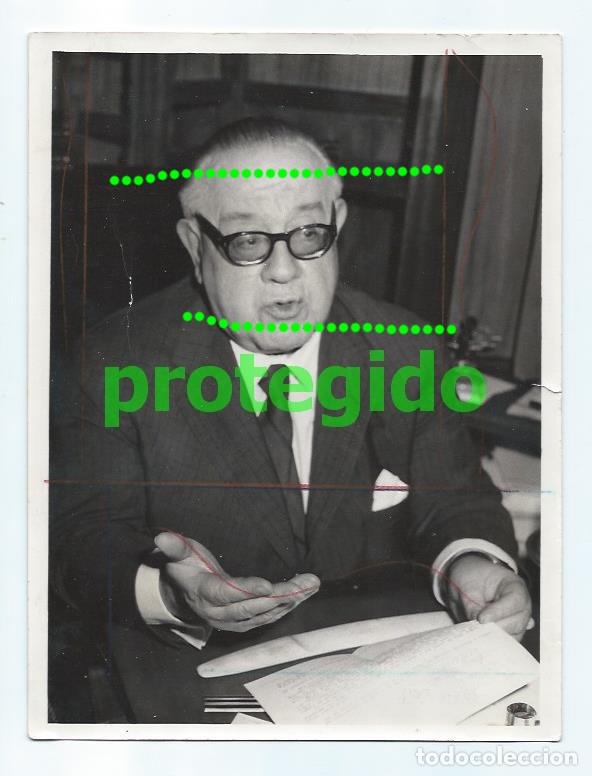 Fotograf&iacute;a antigua: D. PEDRO SAINZ RODR&Iacute;GUEZ (1897-1986). FOTOGRAF&Iacute;A DE PRENSA. A&Ntilde;O 1969.