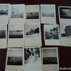 Fotografía antigua: 13 ANTIGUAS FOTOS 9 SON IMAGENES DEL PUERTO DE PALMA DE MALLORCA, MEDIDAS 9,3 X 6,5 CM