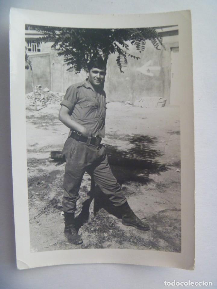 Photographie ancienne: FOTO DE MILITAR CON ROPA DE CAMPA&Ntilde;A