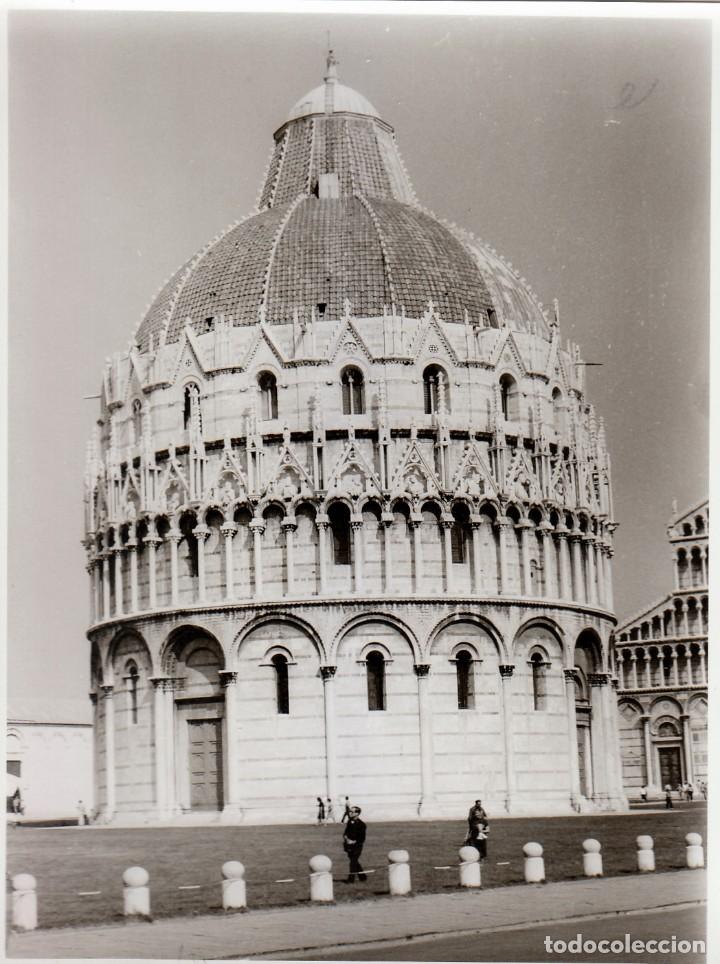 Fotograf&iacute;a antigua: Lote 4 magn&iacute;ficas fotos gran tama&ntilde;o Pisa, Italia. Catedral, ruinas antiguo Teatro Romano. A&ntilde;os 60 sd