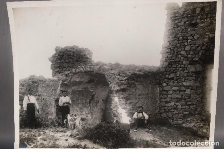 Photographie ancienne: Fotografia tres hombre con perros a&ntilde;os 30-40