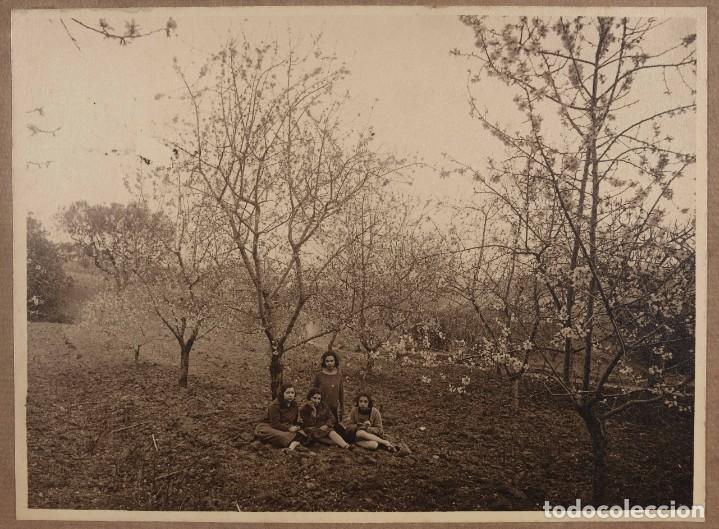 Photographie ancienne: Fotograf&iacute;a titulada Lema Primavera-Ni&ntilde;as en el campo a&ntilde;os 30-40