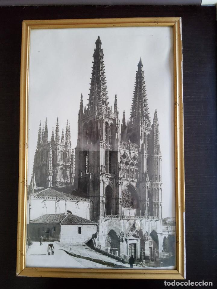 Fotograf&iacute;a antigua: FOTO ANTIGUA DE LA CATEDRAL DE BURGOS, A&Ntilde;OS 50 &oacute; 60, MEDIDAS 46 X 28 CM.