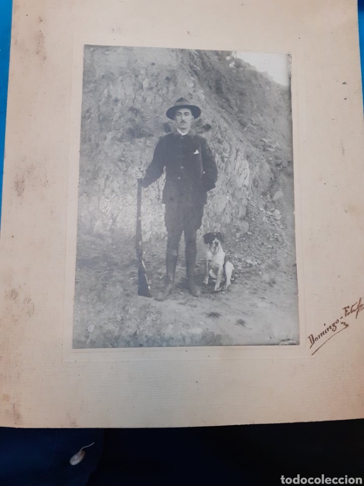 Fotograf&iacute;a antigua: Fotograf&iacute;a antigua de caza. A&ntilde;os 20/30. Original. Fot&oacute;grafo domingo