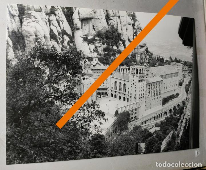 Fotografia antiga: Antiguo fotograf&iacute;a monasterio de Montserrat. Medidas 23,5 x 17. Foto a&ntilde;os 60.