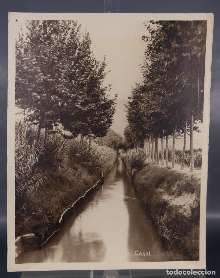 Photographie ancienne: Fotograf&iacute;a Vista canal campo a&ntilde;os 30-40