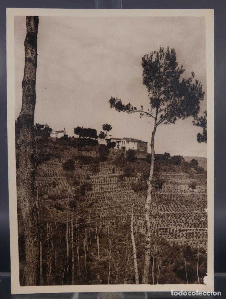 Photographie ancienne: Fotografia Paisaje campo con casas a&ntilde;os 30-40
