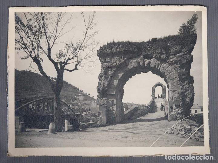 Fotografia antiga: Fotograf&iacute;a puente de pueblo monta&ntilde;a a&ntilde;os 30-40