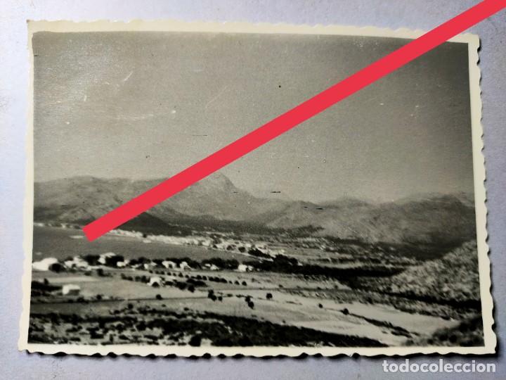 Fotografia antiga: Antigua fotograf&iacute;a. bah&iacute;a de Pollensa. Mallorca. Foto a&ntilde;os 50.