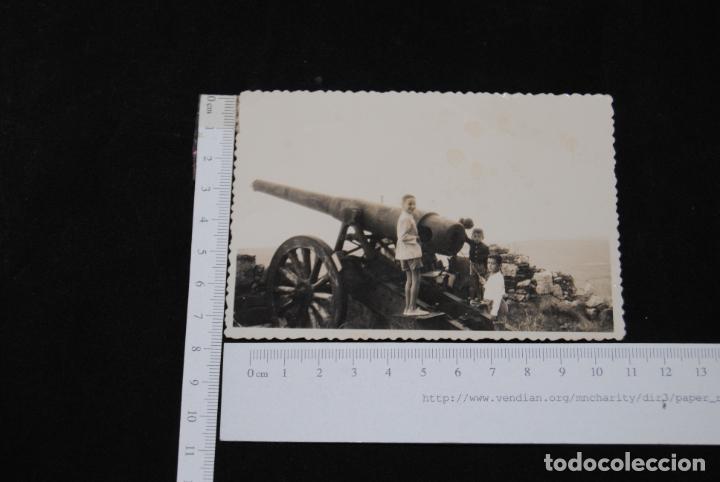 Fotografia antiga: BONITA FOTOGRAFIA NI&Ntilde;OS AL PIE DE UN CA&Ntilde;ON
