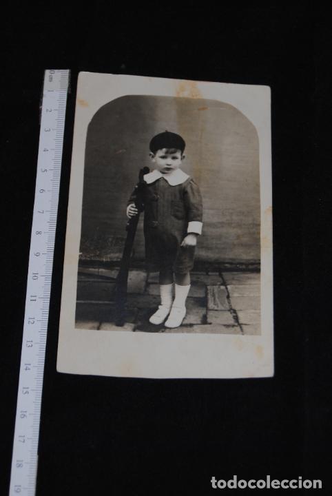 Fotografia antiga: RETRARTO MINUTERO DE NI&Ntilde;O CON GORRITO