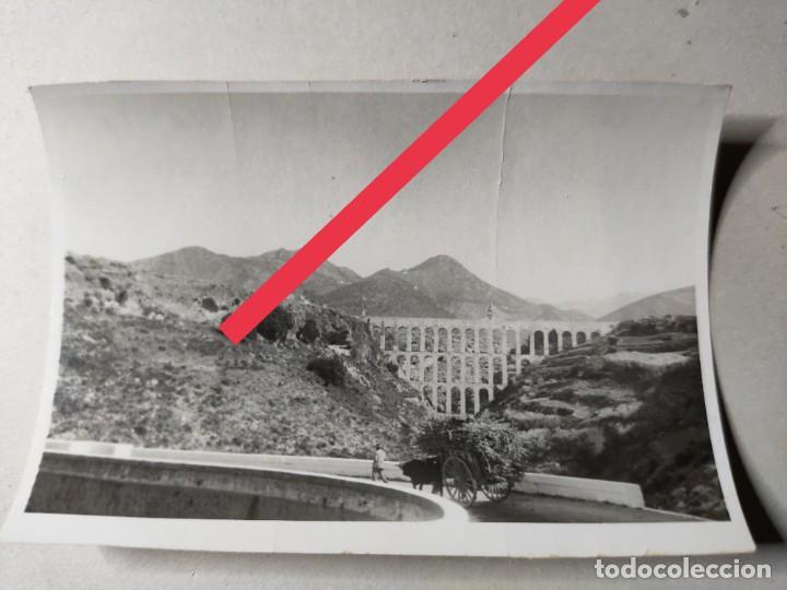 Fotograf&iacute;a antigua: Antigua fotograf&iacute;a. Entre Motril y M&aacute;laga. acueducto. Foto a&ntilde;os 50.