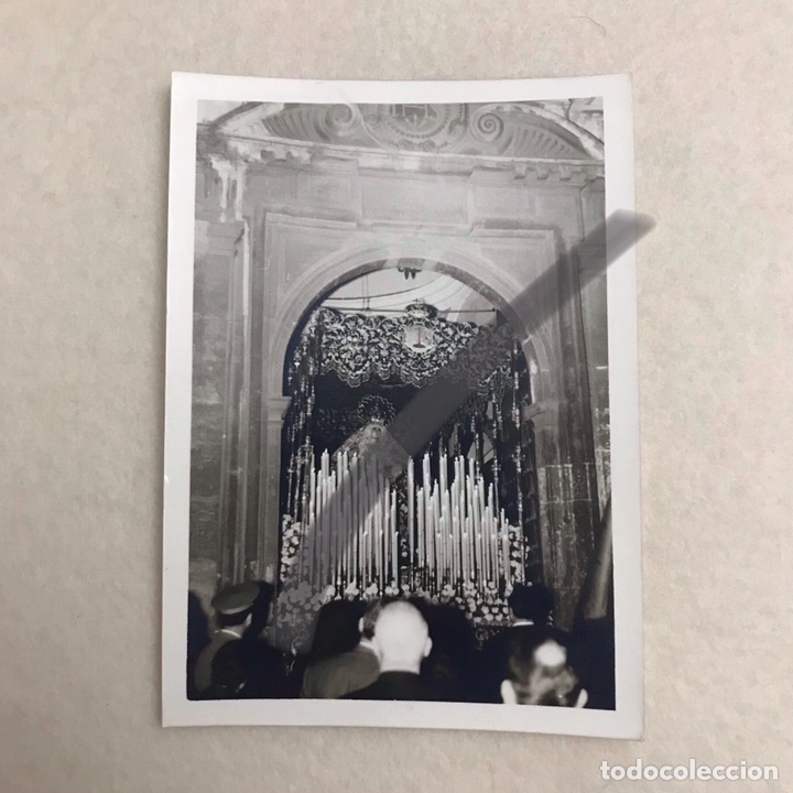 Photographie ancienne: SEMANA SANTA SEVILLA - FOTOGRAF&Iacute;A VIRGEN - MADRE DE DIOS DE LA PALMA , HDAD. CRISTO DE BURGOS