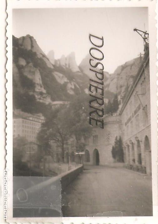 Fotograf&iacute;a antigua: ANTIGUA FOTO, MONASTERIO DE MONSERRAT, A&Ntilde;OS 60 ???, 6X9