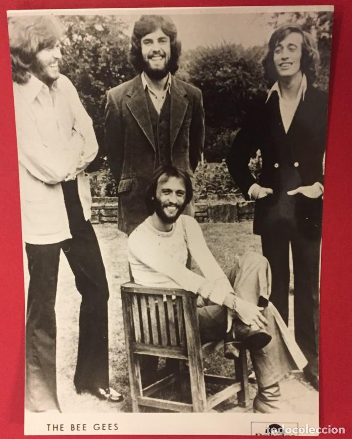 Fotograf&iacute;a antigua: ANTIGUA FOTOGRAFIA DE MUSIC GROUP THE BEE GEES, GRUPO MUSICAL.