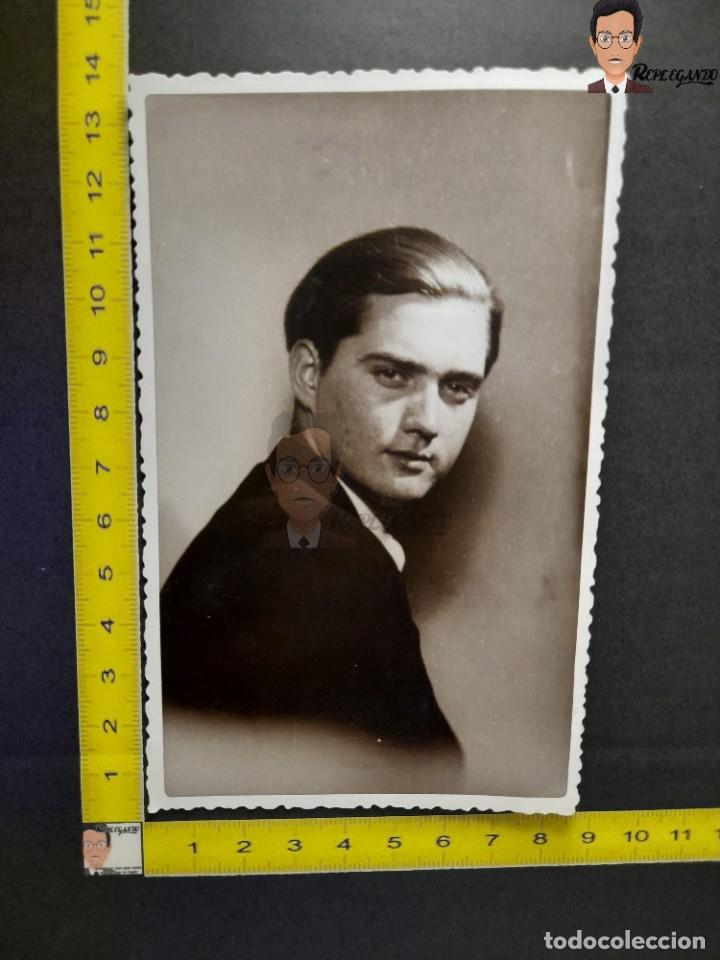 Antique Photography: HOMBRE JOVEN / GAL&Aacute;N / FOTO ANTIGUA DE ESTUDIO EN BLANCO Y NEGRO - A&Ntilde;OS 30 / JOVEN EN TRAJE / LGTB