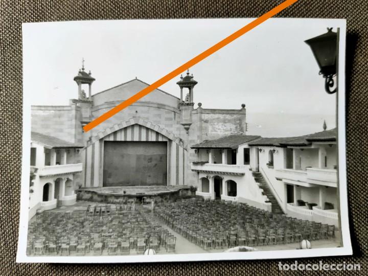 Alte Fotografie: Antigua fotograf&iacute;a. Un teatro de verano. A&ntilde;os 40.