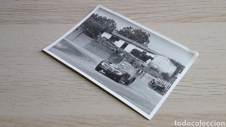 Fotograf&iacute;a antigua: Foto Jaguar C-type Roy Salvadory, 2nd pos. I Premio Pe&ntilde;a Rhin Sport, Circuito Pedralbes, 23-10-1954.