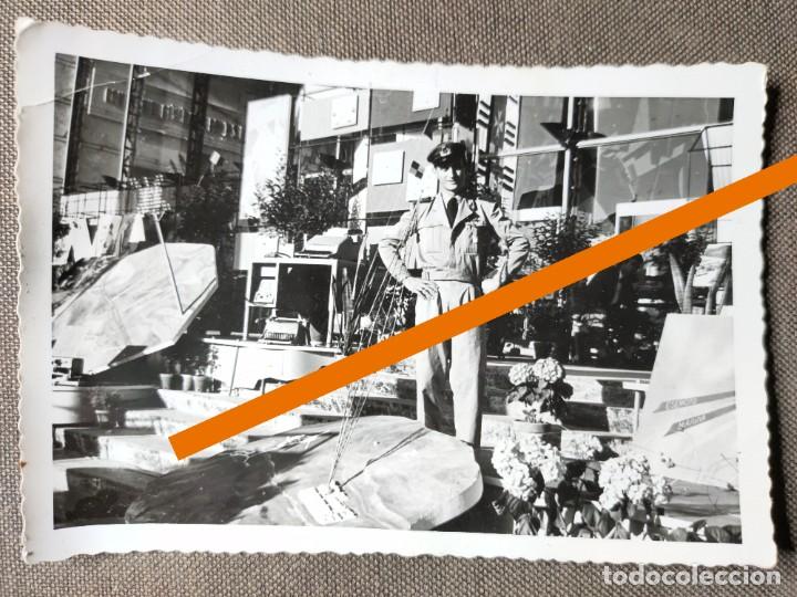Fotografia antiga: Antigua fotograf&iacute;a. Militar italiano. Foto a&ntilde;os 50.