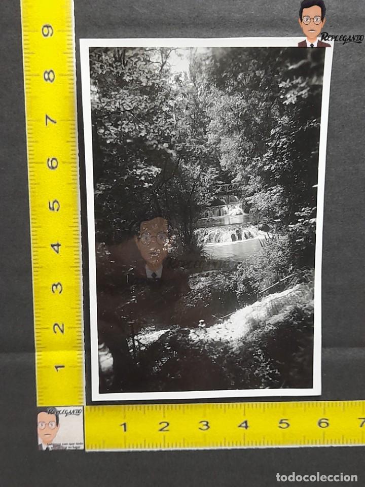 Alte Fotografie: CASCADA DEL MONASTERIO DE PIEDRA DE ZARAGOZA / FOTO ANTIGUA BLANCO Y NEGRO - 1953 - NATURALEZA RIO