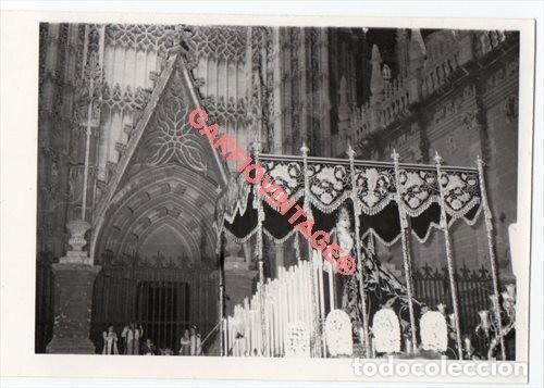 Alte Fotografie: SEMANA SANTA SEVILLA, ANTIGUA FOTOGRAFIA, 108x78MM