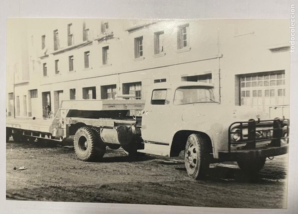 Antique Photography: FOTOGRAFIA CAMION CON REMOLQUE, CALSA, Zaragoza, Original