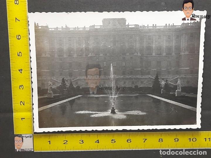 Alte Fotografie: JARDINES DE SABATINI / PALACIO REAL DE MADRID / FOTO ANTIGUA BLANCO Y NEGRO / A&Ntilde;OS 50 / ESPA&Ntilde;A