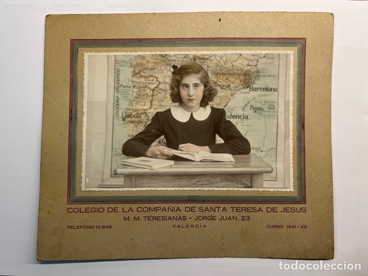 Fotograf&iacute;a antigua: FOTOGRAF&Iacute;A ESCOLAR Colegio de la Compa&ntilde;&iacute;a de Santa Teresa de Jesus, M.M.Teresianas Curso 1941-42