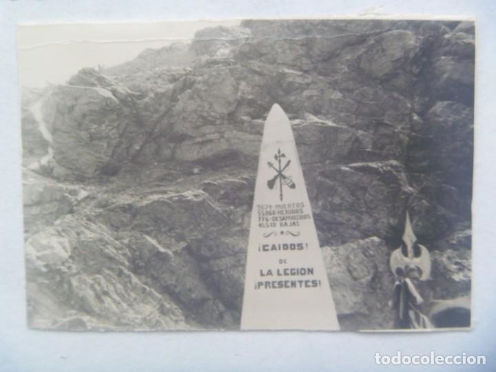Fotograf&iacute;a antigua: LA LEGION : FOTO DE MONOLITO POR LOS LEGIONARIOS CAIDOS