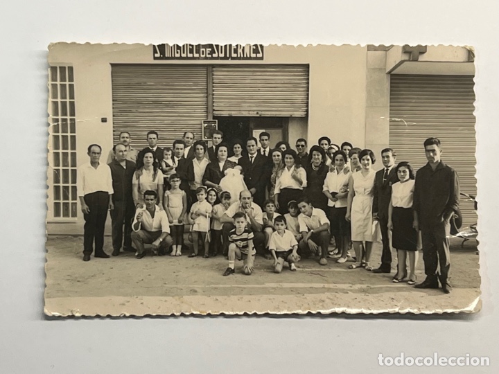 Fotograf&iacute;a antigua: SAN MIGUEL DE SOTERNES, Mislata Valencia&hellip; Fotograf&iacute;a.. Reuni&oacute;n familiar (a.1963)