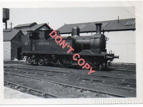 Fotograf&iacute;a antigua: ANTIGUA FOTOGRAFIA, LOCOMOTORA FERROCARRIL BRITANICO, 90X65MM