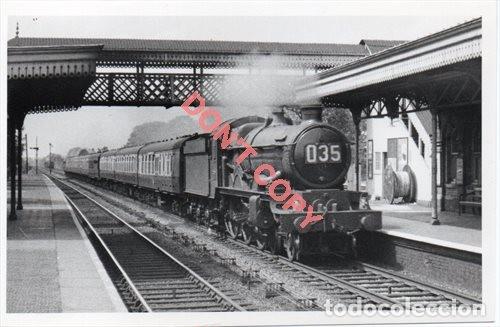Fotograf&iacute;a antigua: ANTIGUA FOTOGRAFIA, LOCOMOTORA FERROCARRIL BRITANICO,140x90mm