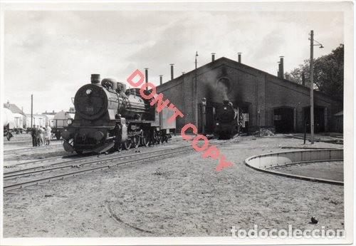 Fotograf&iacute;a antigua: ANTIGUA FOTOGRAFIA, LOCOMOTORA FERROCARRIL BRITANICO,128x86mm