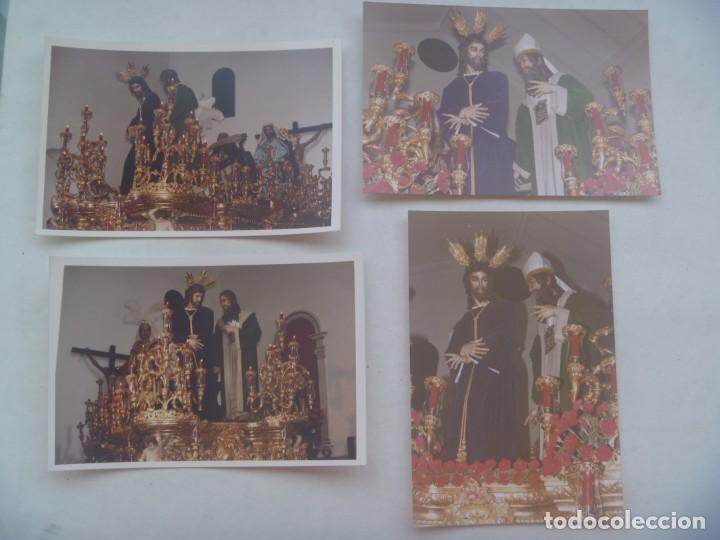 Fotografia antica: SEMANA SANTA DE SEVILLA : LOTE DE 4 FOTOS DEL PASO DE JESUS ANTE ANAS