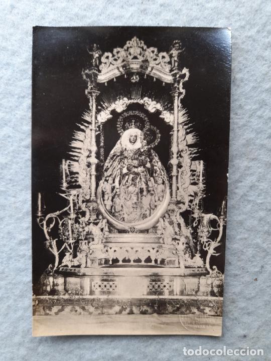 Fotografia antica: Fotograf&iacute;a antigua de Virgen con Ni&ntilde;o.