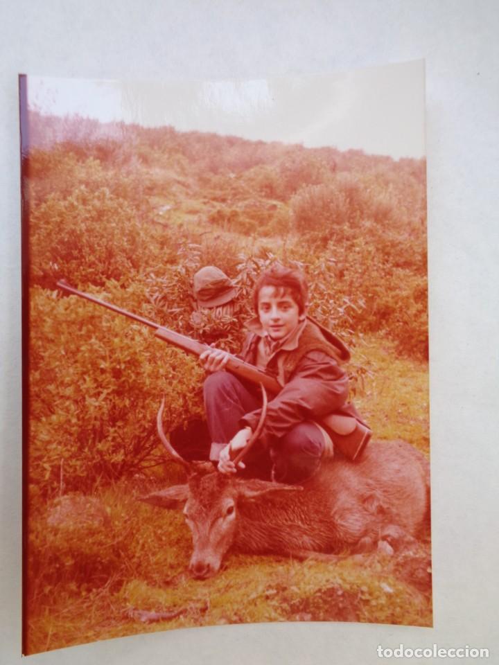 Antique Photography: FOTO DE NI&Ntilde;O CAZADOR CON ESCOPETA Y CIERVO MUERTO