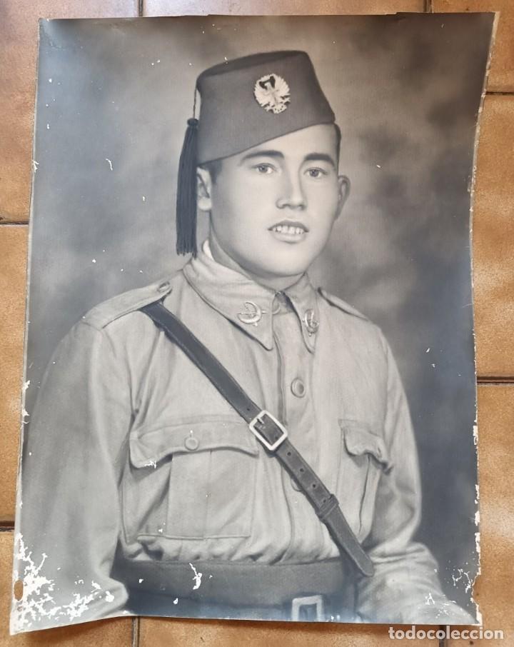 Fotograf&iacute;a antigua: SOLDADO REGULAR - MILITAR - FOTOGRAFIA ANTIGUA GRANDE 30 X 40