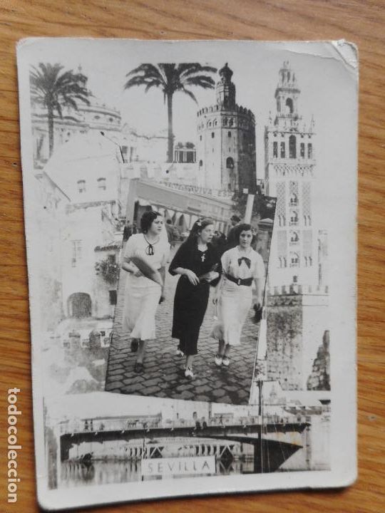Fotografia antica: ANTIGUA FOTOGRAFIA MINUTERO CHICAS EN SEVILLA A&Ntilde;OS 30?