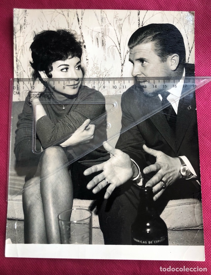 Fotograf&iacute;a antigua: FERENC PUSKAS -JUGADOR DE FUTBOL- REAL MADRID-LINA MORGAN-FOTOGRAFIA ORIGINAL.