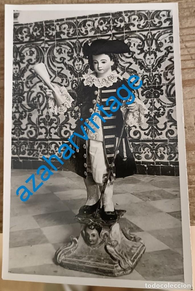 Fotograf&iacute;a antigua: ARCOS DE LA FRONTERA, ANTIGUA FOTOGRAFIA NI&Ntilde;O JESUS HERMANDAD DULCE NOMBRE, 90X140MM