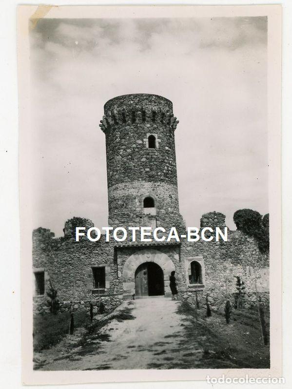 Alte Fotografie: FOTO ORIGINAL CALDETES CALDES D'ESTRAC TORRE DELS ENCANTATS A&Ntilde;O 1949