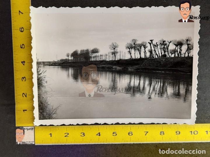Photographie ancienne: RIO LLOBREGAT CERCA DE ERMITA DE BELLVITGE EN L'HOSPITALET / PUENTE / FOTO ANTIGUA CATALUNYA A&Ntilde;OS 50