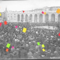 Fotografía antigua: CONCIERTO EN LA PLAZA DE LA ARMERIA 1921 MADRID - FOTOGRAFIA ANTIGUA - NEGATIVO DE CRISTAL