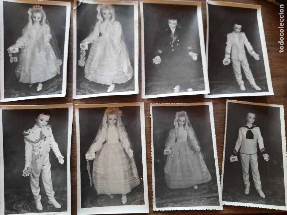 Fotograf&iacute;a antigua: Lote foto postales maniqu&iacute;es de comuni&oacute;n a&ntilde;os 40 de miedo
