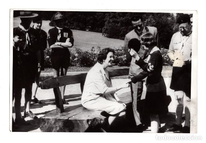 Fotograf&iacute;a antigua: BRUSELAS.- EXPLORADORES BELGAS, REINA FABIELO. 12X18